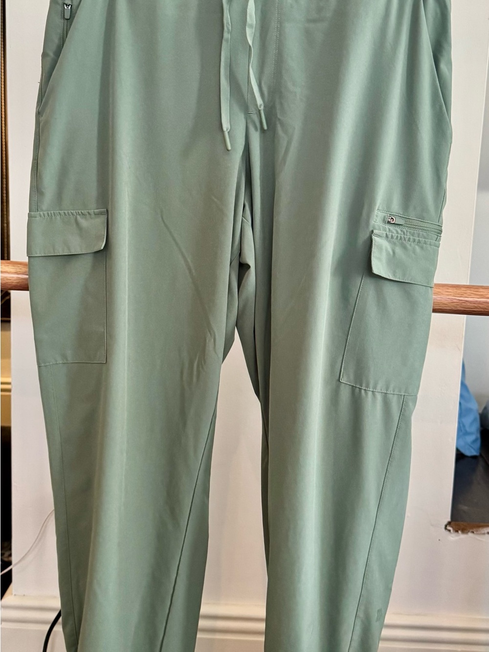 Target Women's Sage Green Cargo Jogger Pants with Drawstring